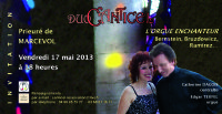 Il était une fois... L'Orgue-Enchanteur. Les bottes de sept lieues à Marcevol avec Le  Duo Canticel. Le vendredi 17 mai 2013 à Arboussols. Pyrenees-Orientales.  18H00